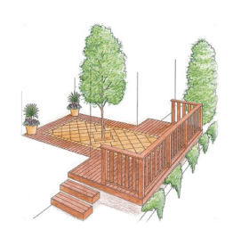 ウッドデッキのデザイン